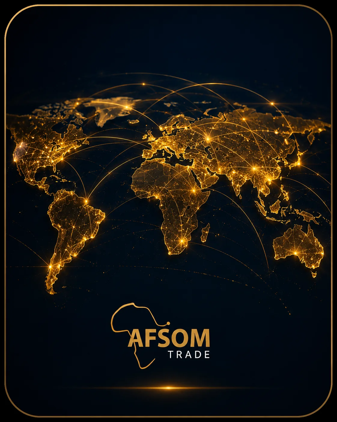 Global trading route map