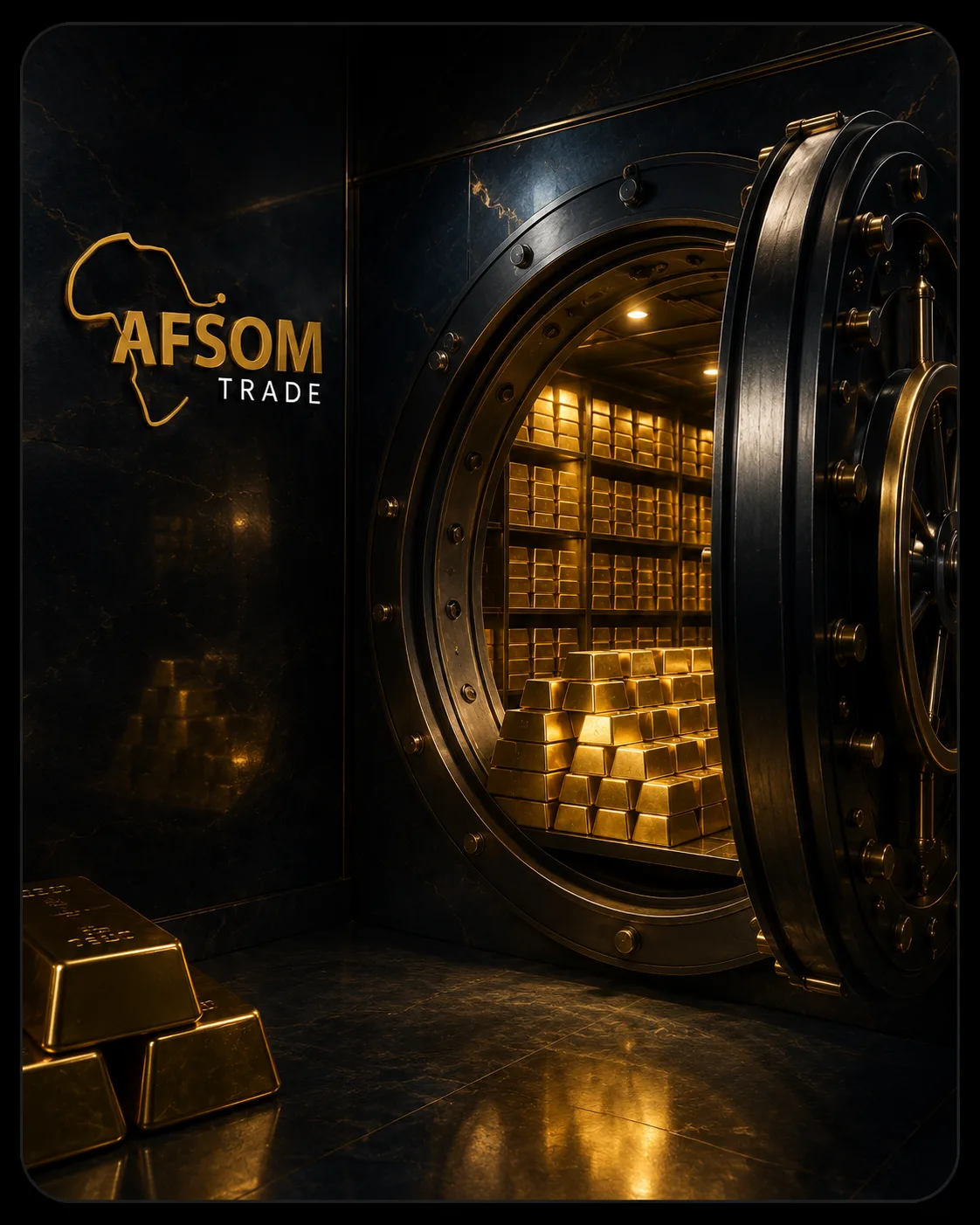 Secure gold storage vault